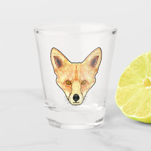 Fox Face Shot Glas