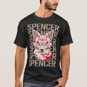 Fox Face - Spencer Naam T-shirt (Voorkant)