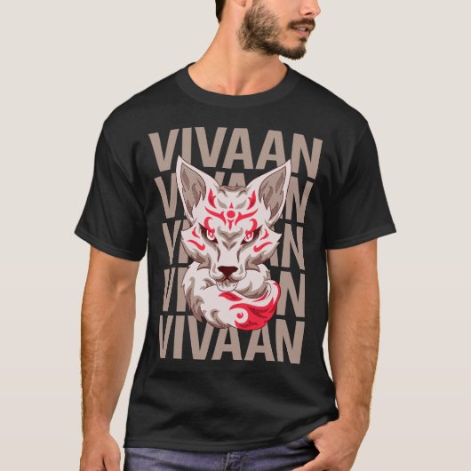 Fox Face - Vivan Naam T-shirt (Voorkant)