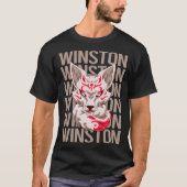 Fox Face - Winston Naam T-shirt (Voorkant)