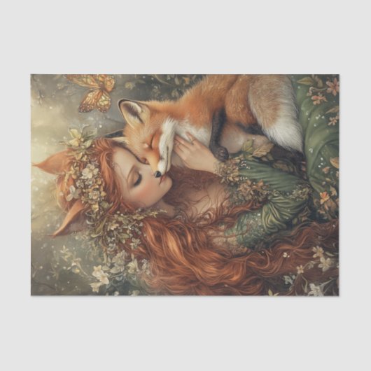 Fox Fairy Tissue Paper Tissuepapier (Voorkant)
