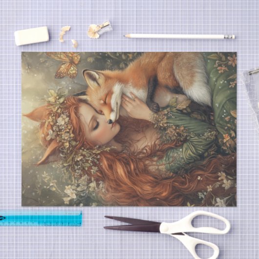 Fox Fairy Tissue Paper Tissuepapier (Craft)