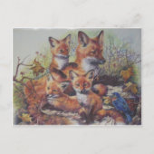 Fox familie briefkaart (Voorkant)