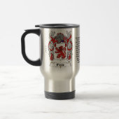 Fox Family Coat of Arms Travel Mug Reisbeker (Links)