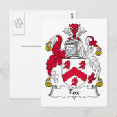 Fox Family Crest Briefkaart (Voorkant / Achterkant)