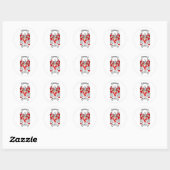 FOX FAMILY CREST - FOX WAPEN RONDE STICKER (Vel)