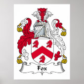 Fox Family Crest Poster (Voorkant)