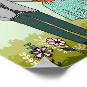 Fox Family - Het is een meisje baby poster (Hoek)