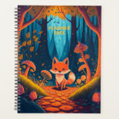 Fox Fantasy Animal Forest Illustratie 2026 jaarlij Planner (Voorkant)