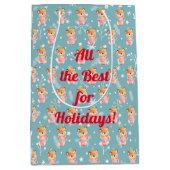 Fox Feestdagen aanpassen Medium Cadeauzakje (Voorkant)