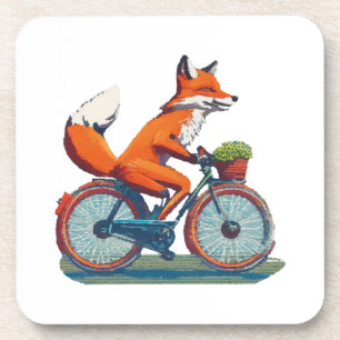 Fox-fiets Bier Onderzetter