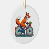 Fox-fiets Keramisch Ornament (Rechts)