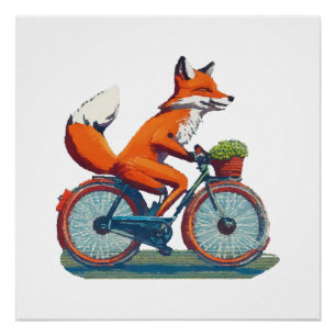 Fox-fiets Perfect Poster