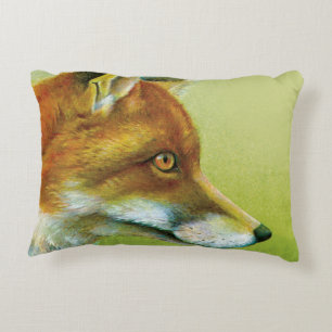Fox fine art schilderij gooi kussen