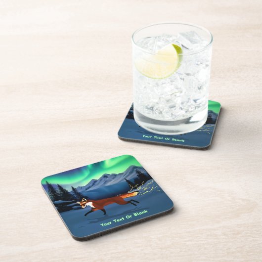 Fox Fire - Noorderlicht Bier Onderzetter (Rechterzijde)