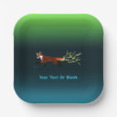 Fox Fire - Noorderlicht Papieren Bordje (Voorkant)