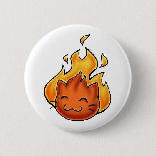 Fox Fire Ronde Button 5,7 Cm (Voorkant)