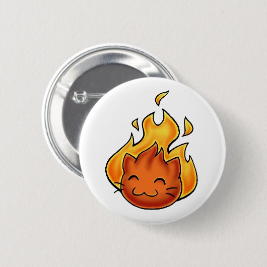 Fox Fire Ronde Button 5,7 Cm (Voorkant /achterkant)