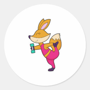 Fox Fitness Dumbbell Ronde Sticker