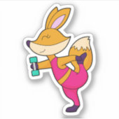 Fox Fitness Dumbbell Sticker (Voorkant)