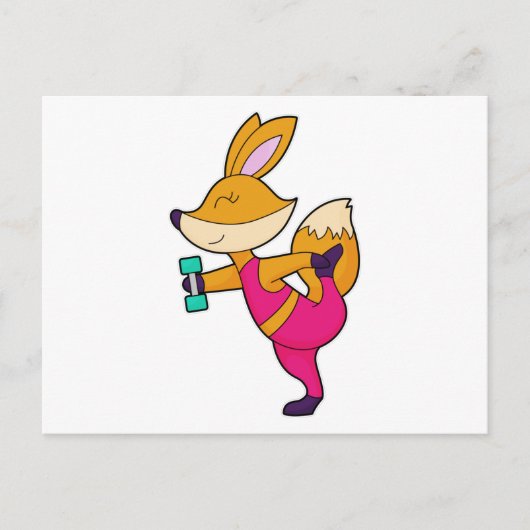 Fox Fitness HanteL Briefkaart (Voorkant)