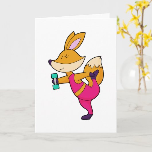 Fox Fitness Hantelel Kaart (Gele Bloem)