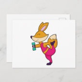 Fox Fitness Hantelelement Briefkaart (Voorkant / Achterkant)