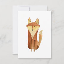 Fox Flat Note Kaart, blanco