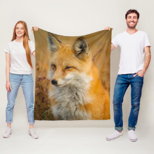 Fox Fleece Blanket Deken
