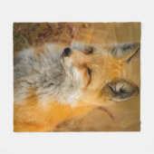 Fox Fleece Blanket Deken (Voorkant (Horizontaal))