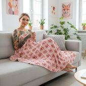 Fox Fleece Blanket Deken