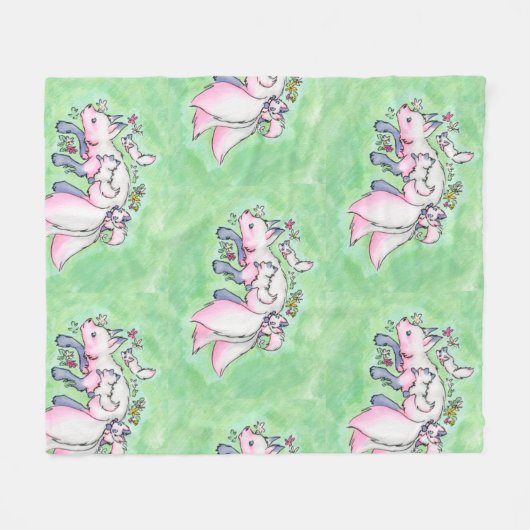 Fox Fleece Deken (Voorkant (Horizontaal))