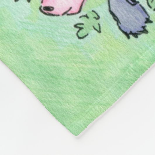 Fox Fleece Deken (Hoek)