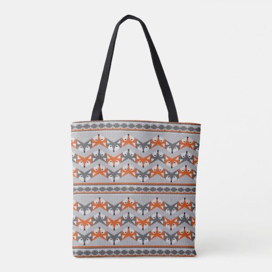 Fox Fleece Sweater Tote Bag (Achterkant)