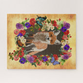 Fox & Floral Design Legpuzzel (Horizontaal)
