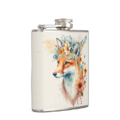 Fox Flower Crown Watercolor                        Heupfles (Rechts)