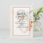 Fox Flower Crown Waterverf Kaart (Staand voorkant)