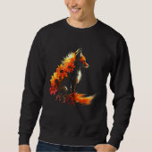 Fox Flowers - Art Animal Fox Trui (Voorkant)