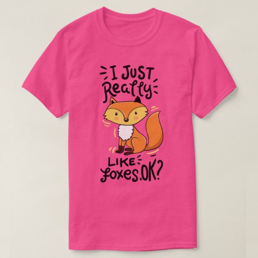 Fox Forest Animal Humor T-shirt (Design voorkant)