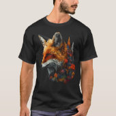 Fox Forest Flowers  Animal Fox T-shirt (Voorkant)