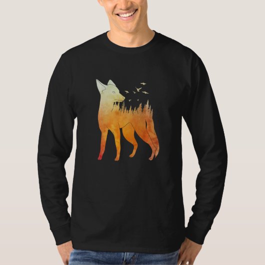 Fox forest fox hunter hunting Fox  2 T-shirt (Voorkant)