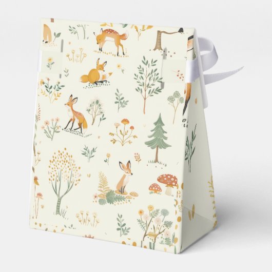 "Fox Forest Gift Box Bag" Bedankdoosjes (Achterkant)