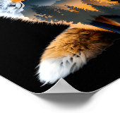 Fox Forest Nature Lover Mountains Hiking Camng Bus Poster (Hoek)