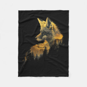 Fox Forest Natuur Lover Mountains Wandelen Camping Fleece Deken