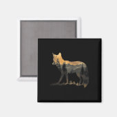 Fox Forest Natuur Lover Mountains Wandelen Camping Magneet (Voorkant / Achterkant)
