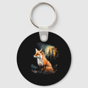 Fox Forest Natuur Lover Mountains Wandelen Camping Sleutelhanger
