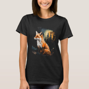Fox Forest Natuur Lover Mountains Wandelen Camping T-shirt