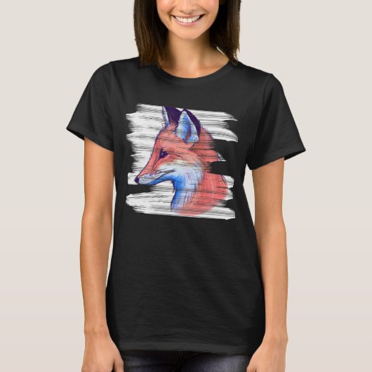 Fox Forest Red Fox Forest Creatanimal Animal T-shirt (Voorkant)