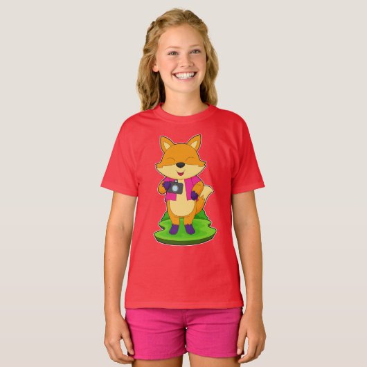 FOX Fotograaf Camera T-shirt (Voorkant volledig)