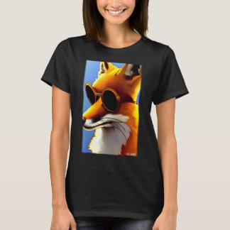 Fox Fox Sunbril Wilde Levensdieren Zoo Forest T-shirt